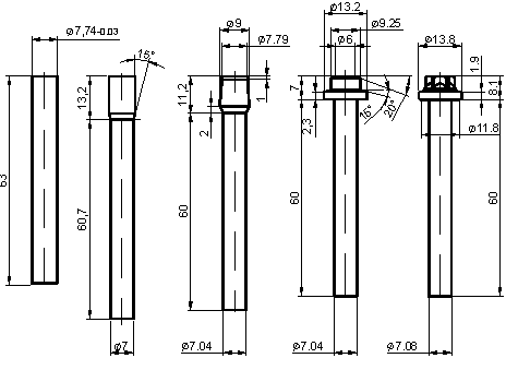 Рис. 8. Схема высадки детали с головкой типа TORX® (со звездообразным профилем) [6].